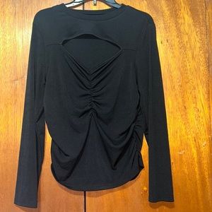 PLUS RUCHED DETAIL KEYHOLE TOP